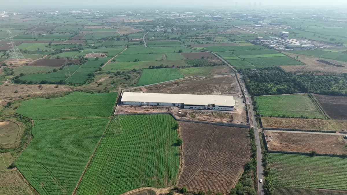 Aerial survey of an undeveloped land parcel